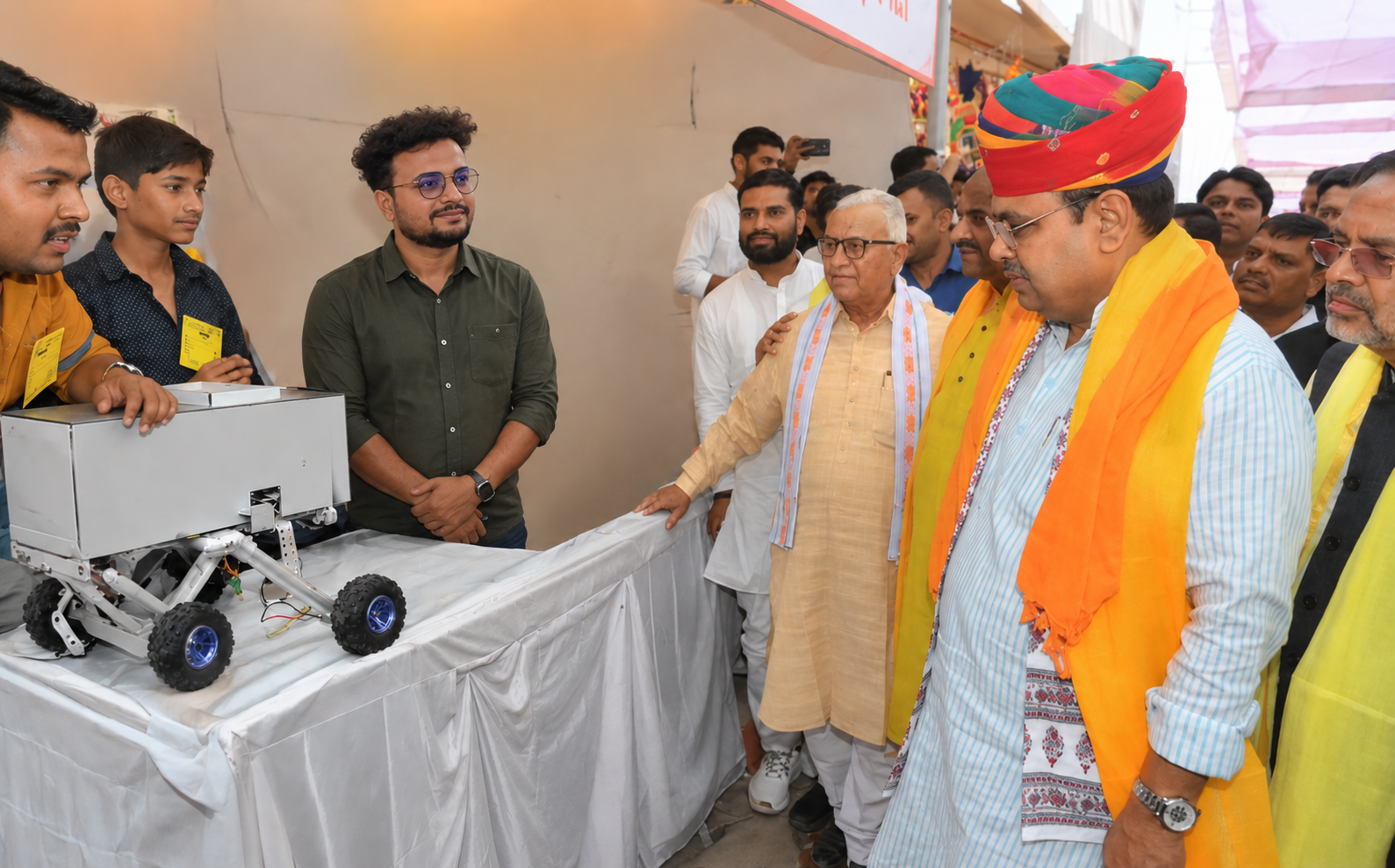 Hon'ble CM Rajasthan Sh. Bhajan Lal Sharma Ji with Aryan Singh and Company CEO